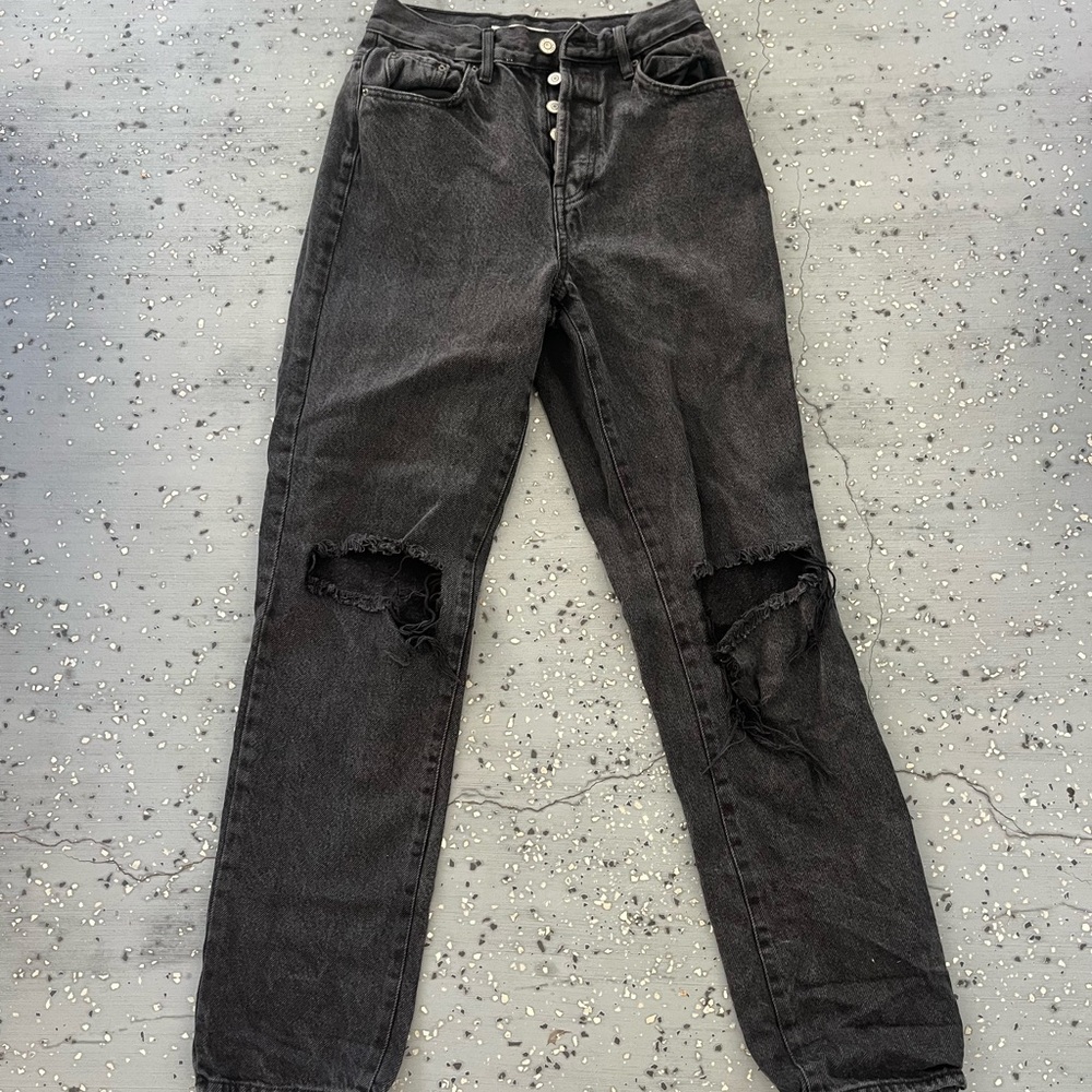 PacSun black dad jeans size: 25